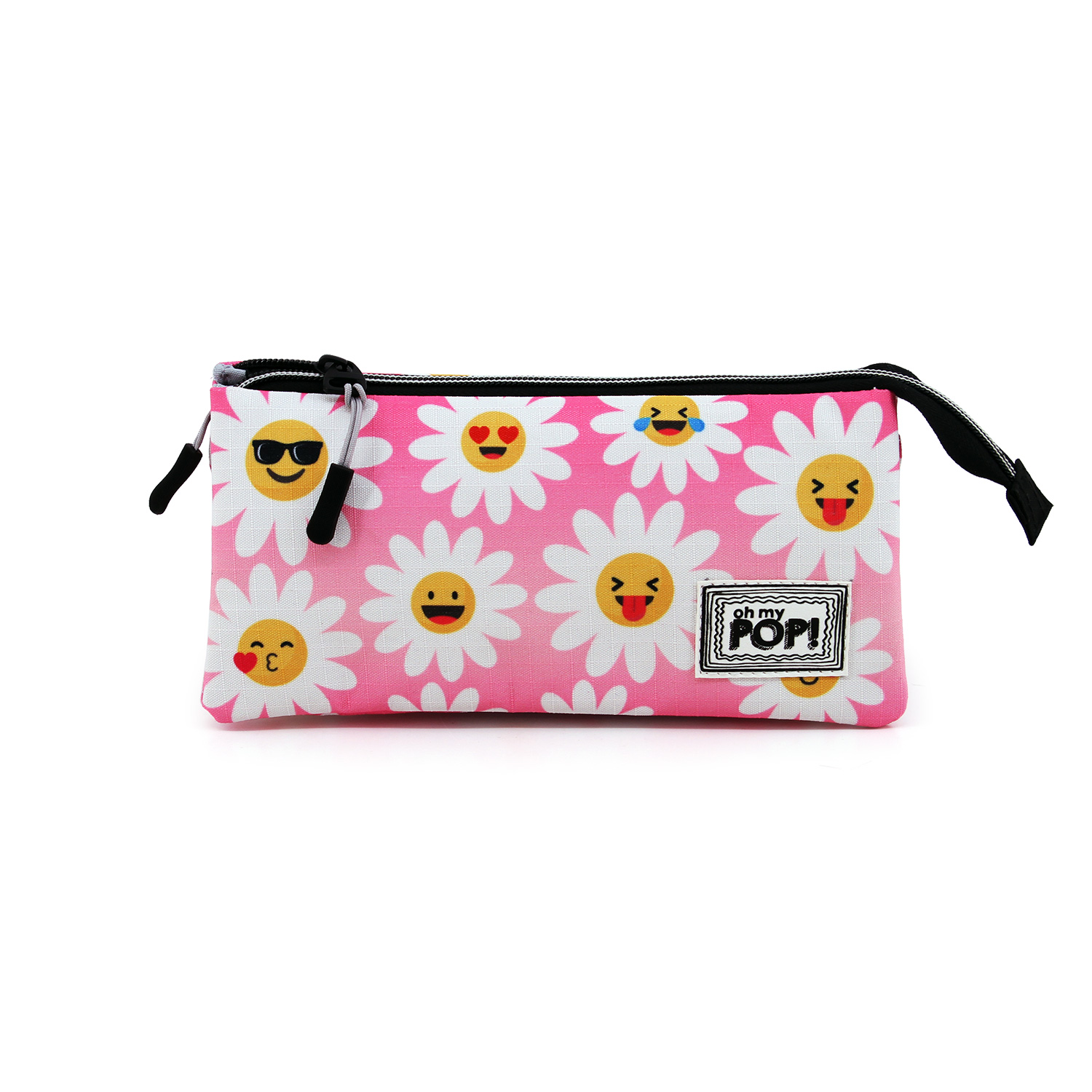 Estuche Portatodo Triple HS Oh My Pop! Happy Flower