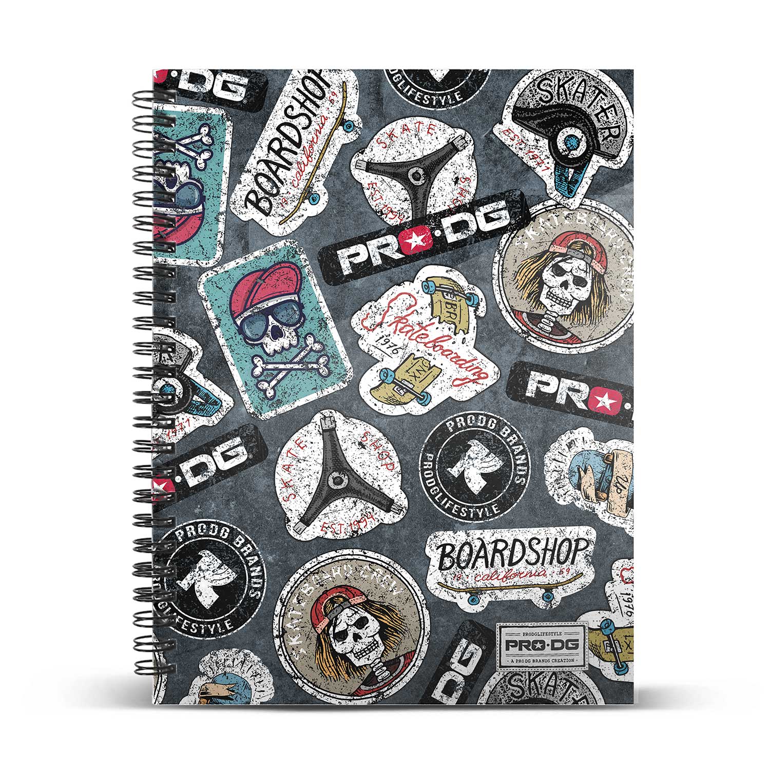 Cahier A5 Papier Quadrillé PRODG Stickers