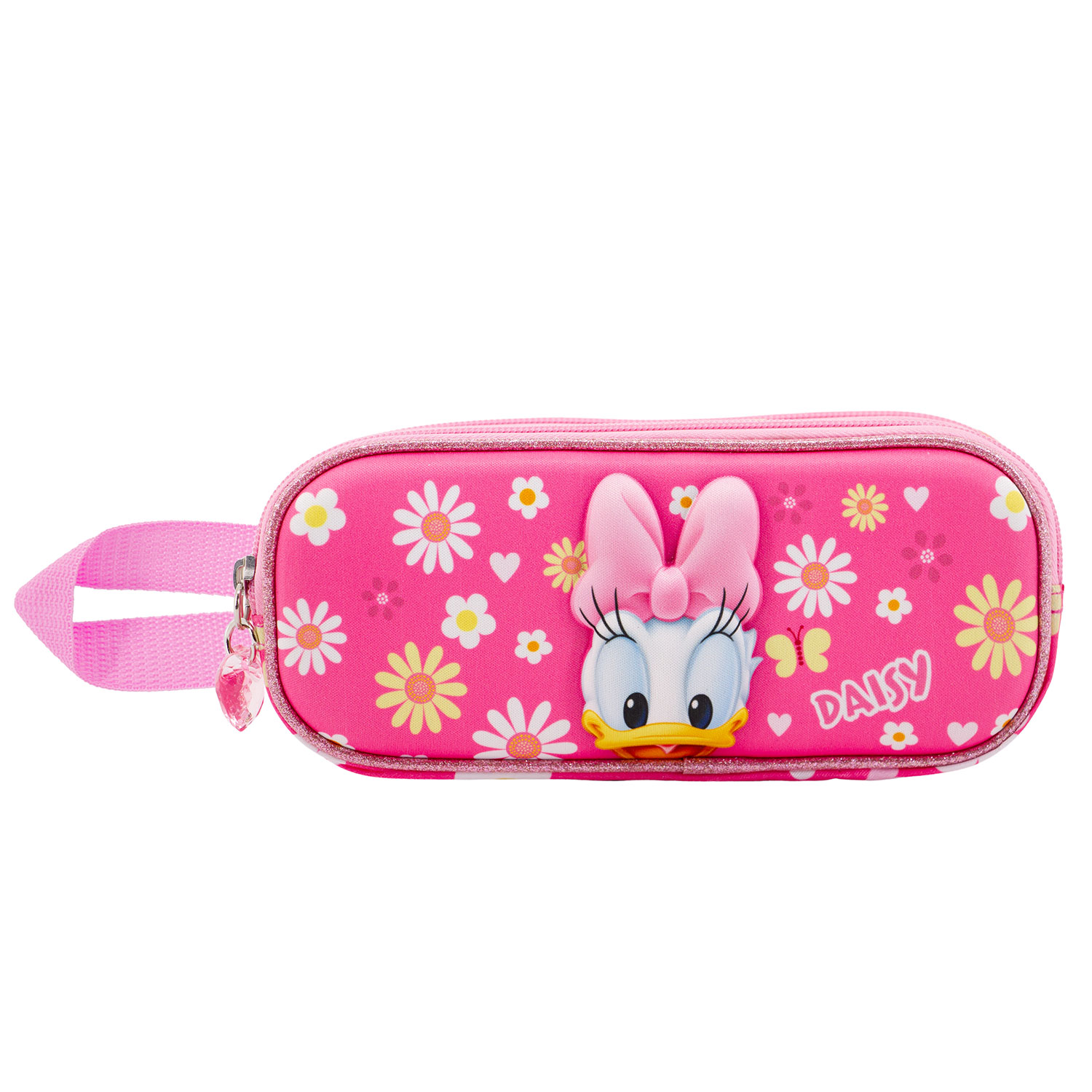 3D Double Pencil Case Daisy Duck Happy