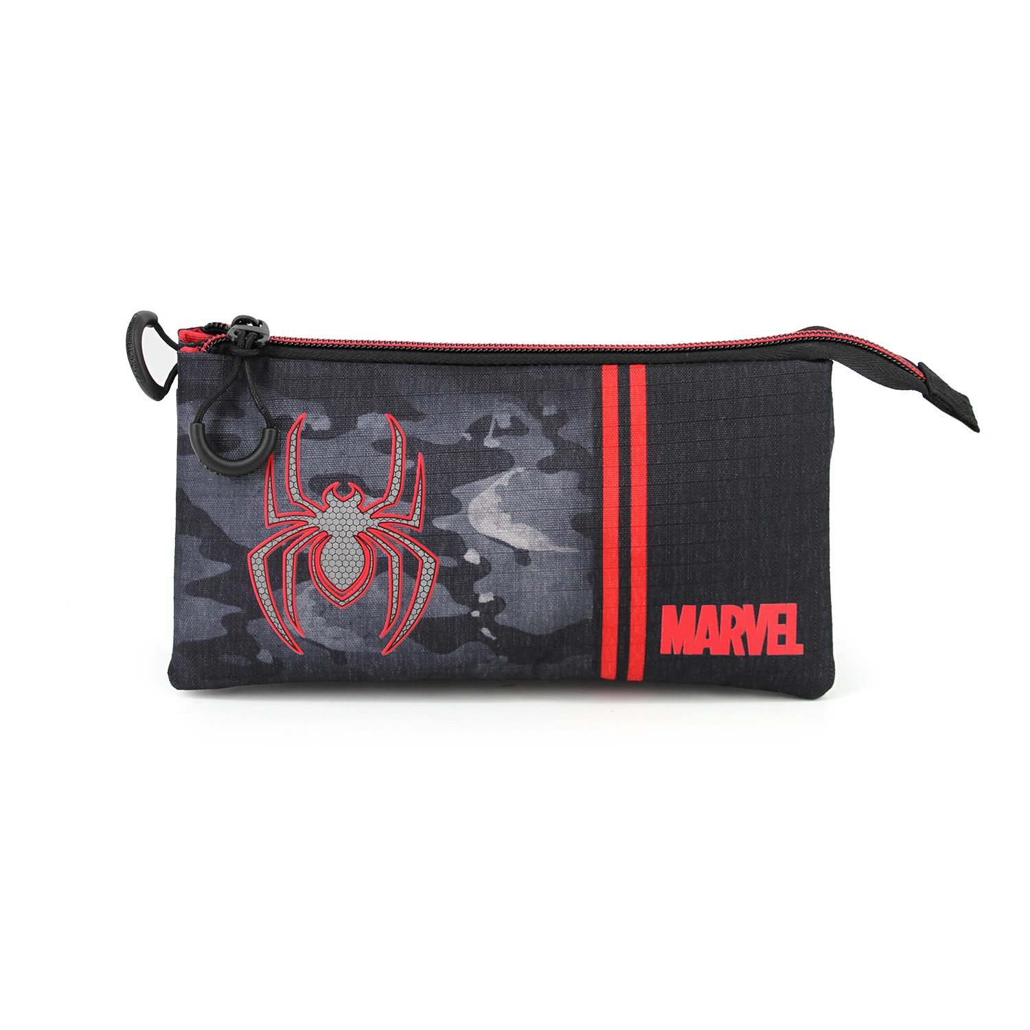 Estuche Portatodo Triple HS Spiderman Dark