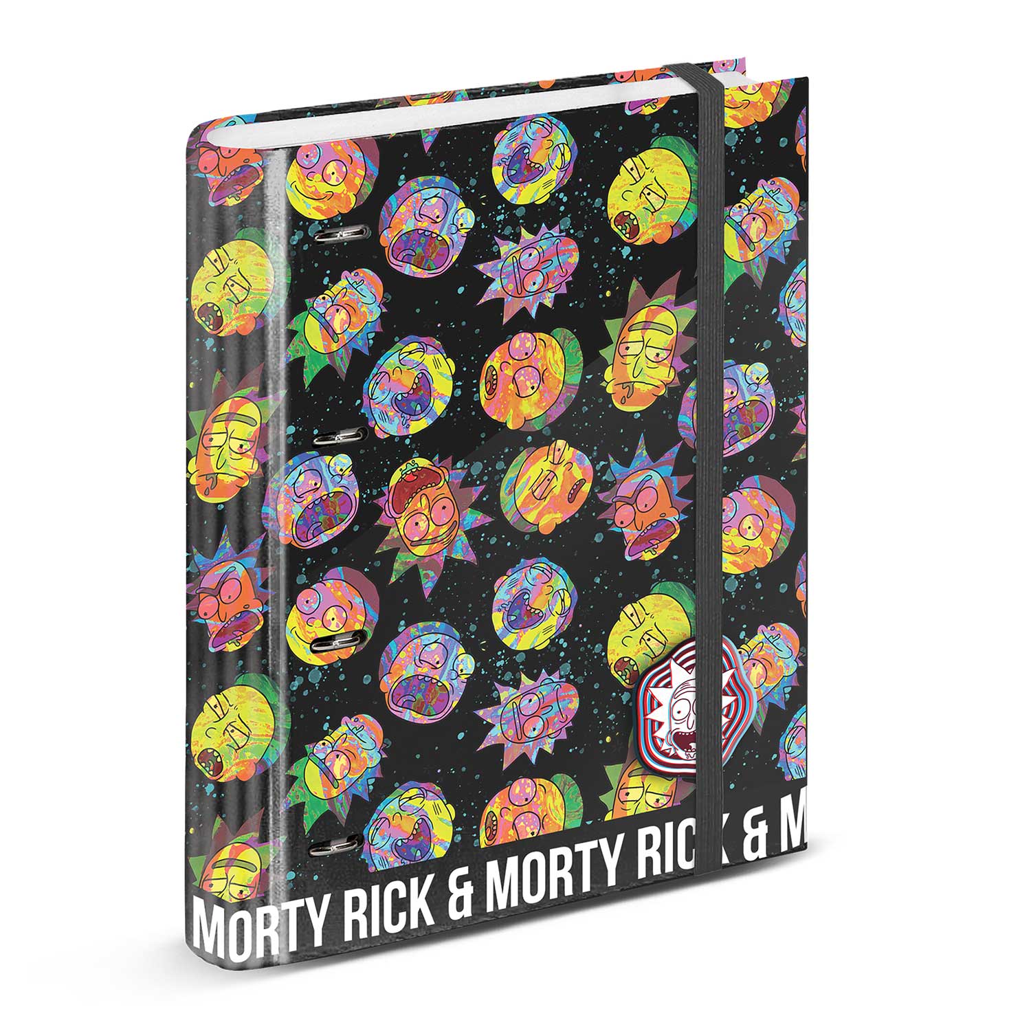 4 Rings Binder Grid Paper Rick and Morty Psycho