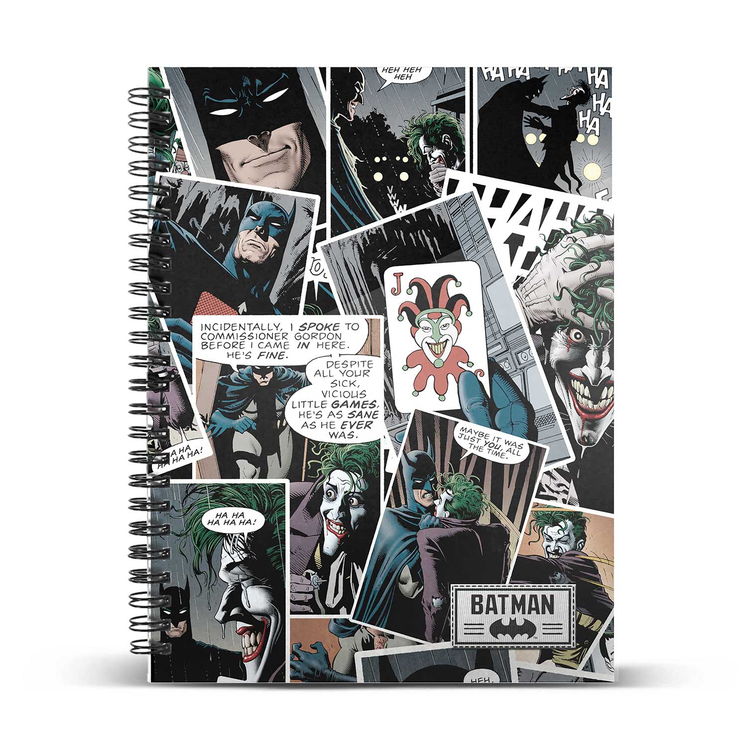 A5 Notebook Grid Paper Joker Comic