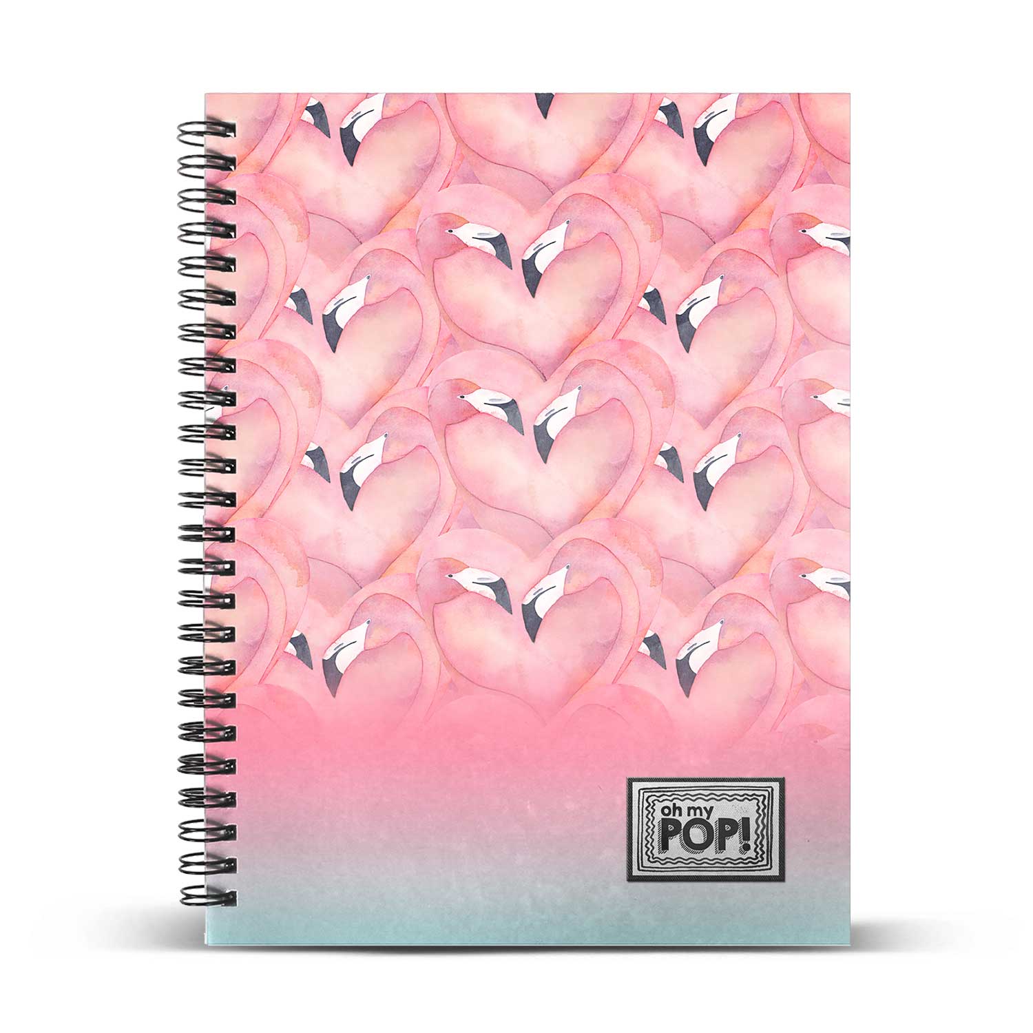 A5 Notebook Grid Paper Oh My Pop! Flaming