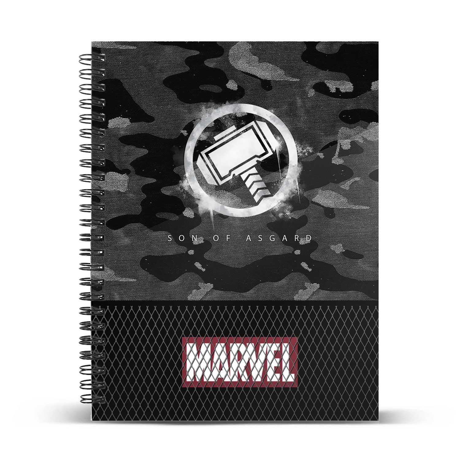 A5 Notebook Grid Paper Thor Hammer