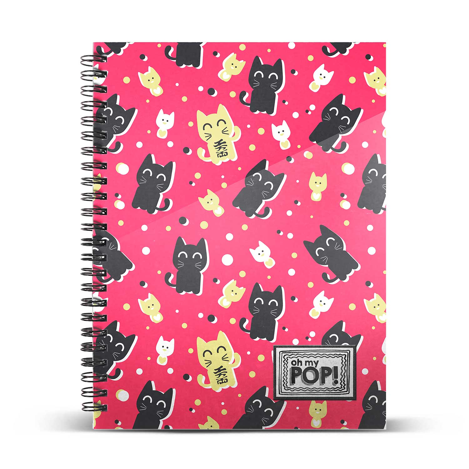 A5 Notebook Striped Paper Oh My Pop! Neko