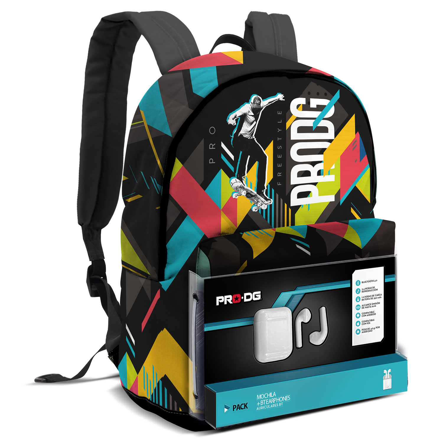 BT Earphones Backpack PRODG Sk8