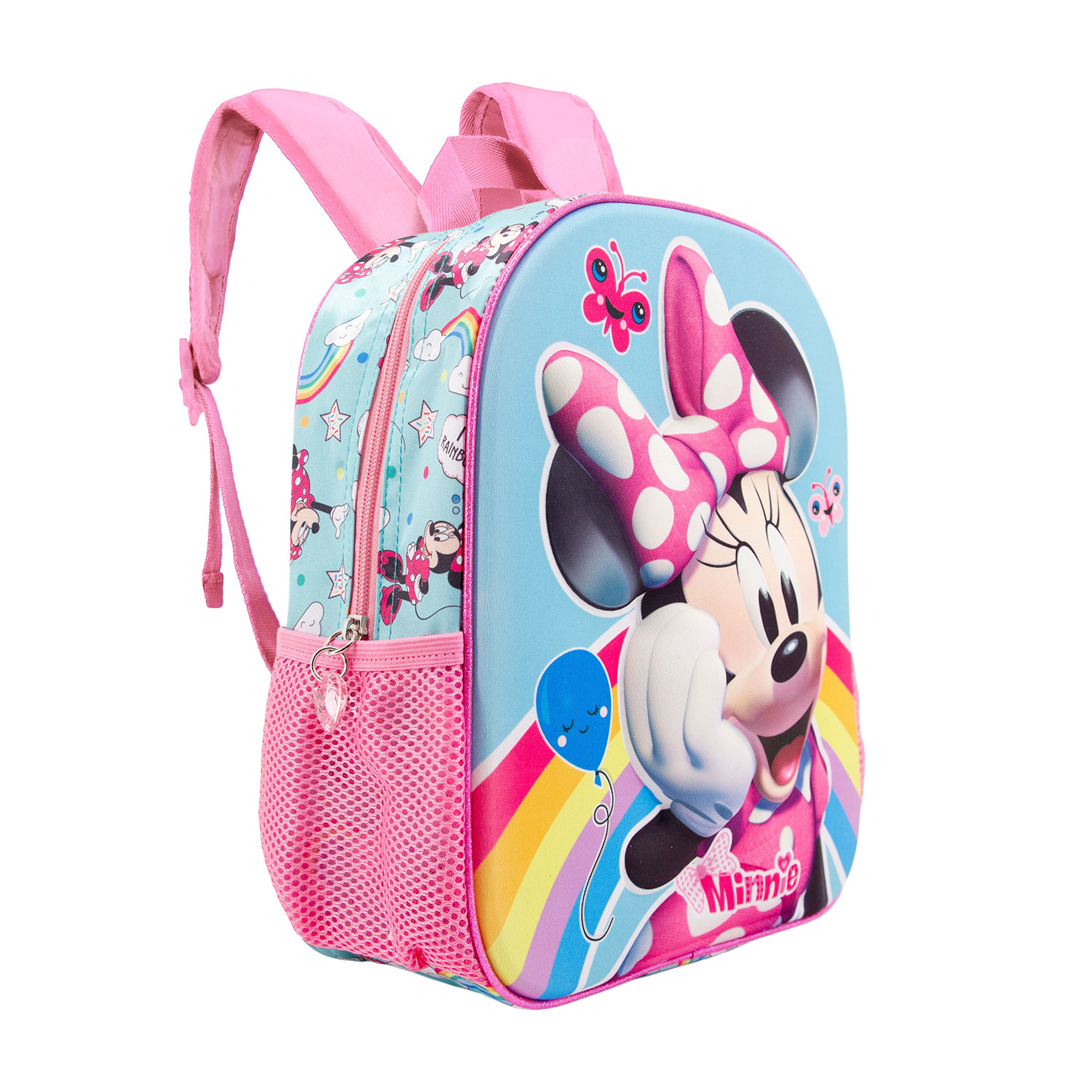 Small 3D Backpack Minnie Mouse Rainbow