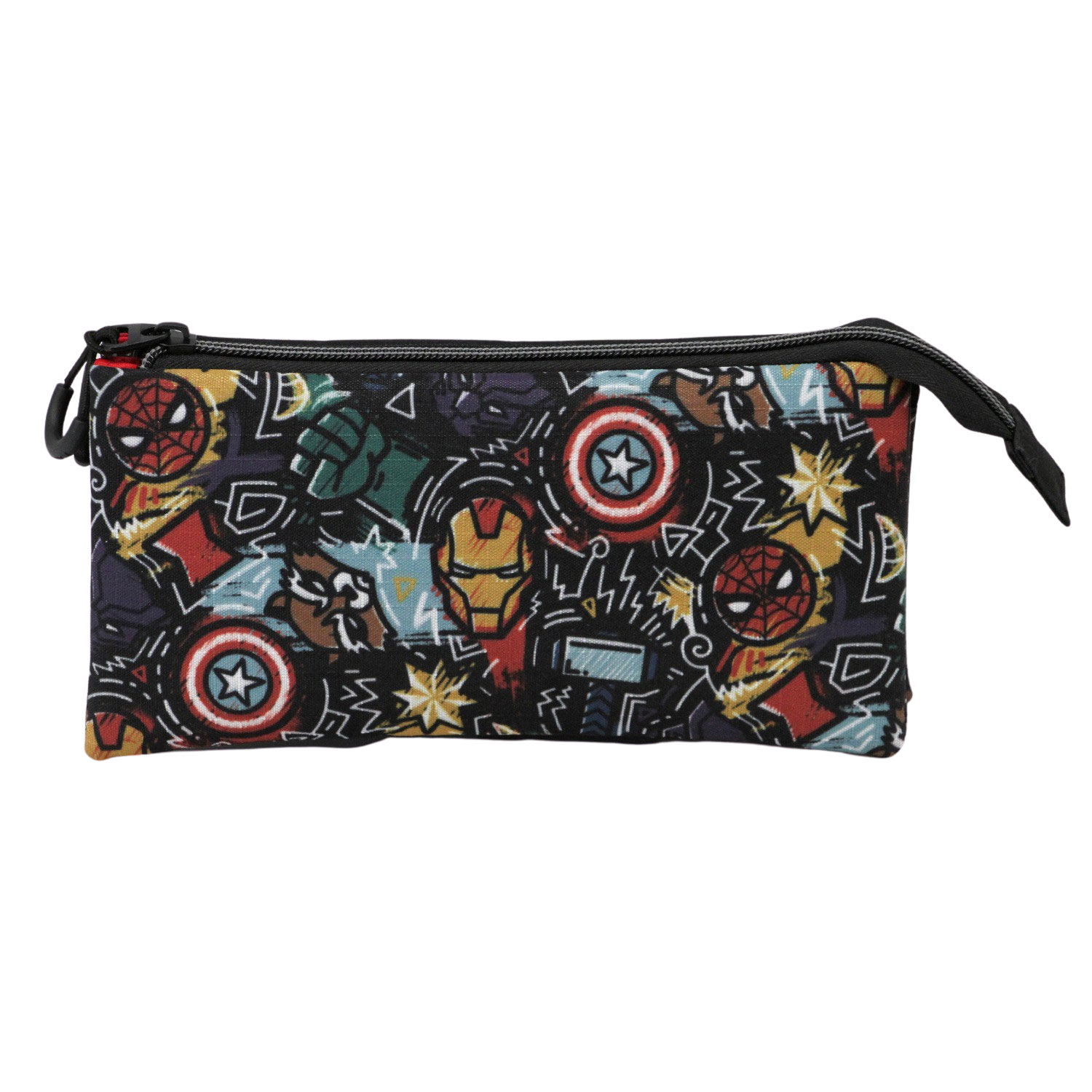 Estuche Portatodo Triple HS Marvel Trend