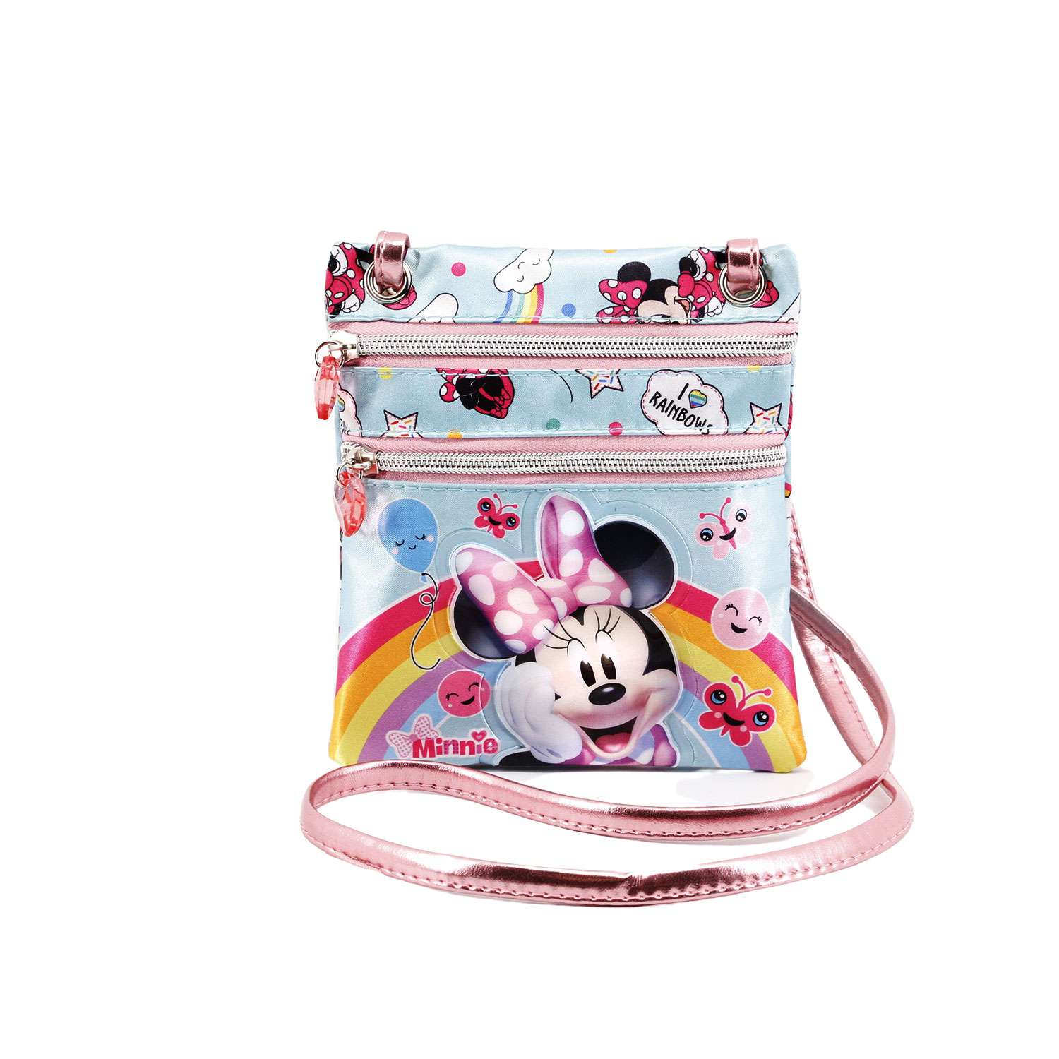 Bolso Action Vertical Minnie Mouse Rainbow