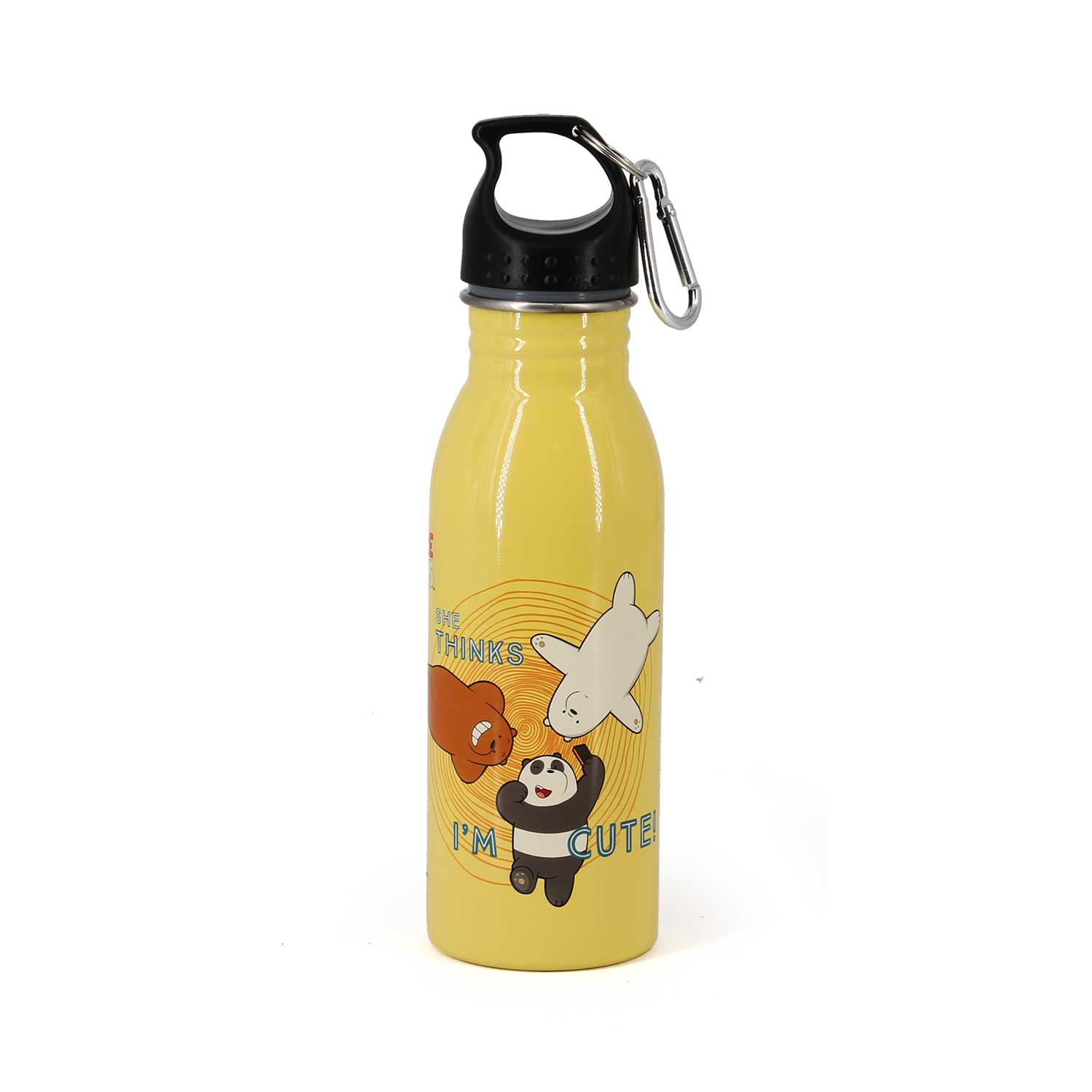 Water Bottle 500 ml We Bare Bears Amarillo