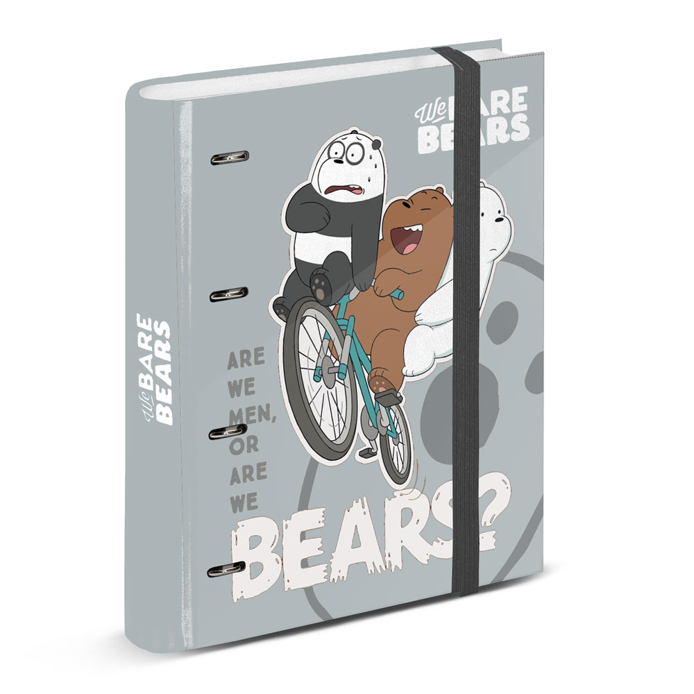 4 Rings Binder Striped Paper We Bare Bears Menta