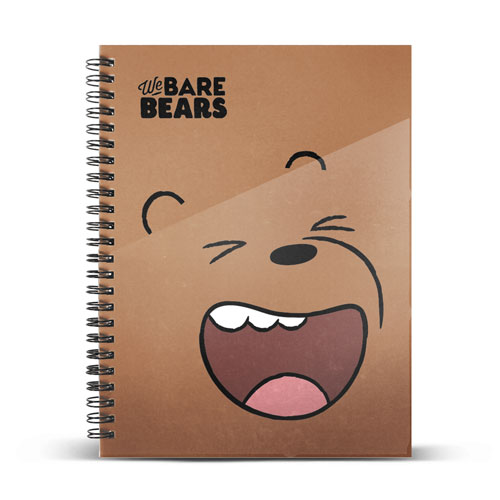 A5 Notebook Grid Paper We Bare Bears Grizzly