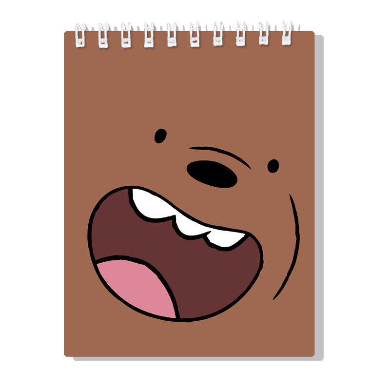 Spiral notebook We Bare Bears Grizzly