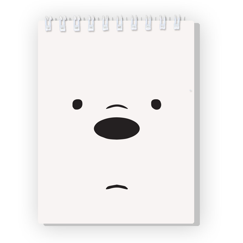 Spiral notebook We Bare Bears Ice Bear