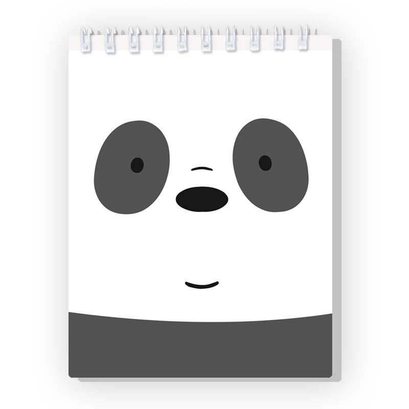 Spiral notebook We Bare Bears Panda