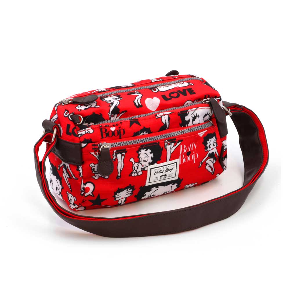 Basic HS Horiz. Shoulder Bag Betty Boop Rouge