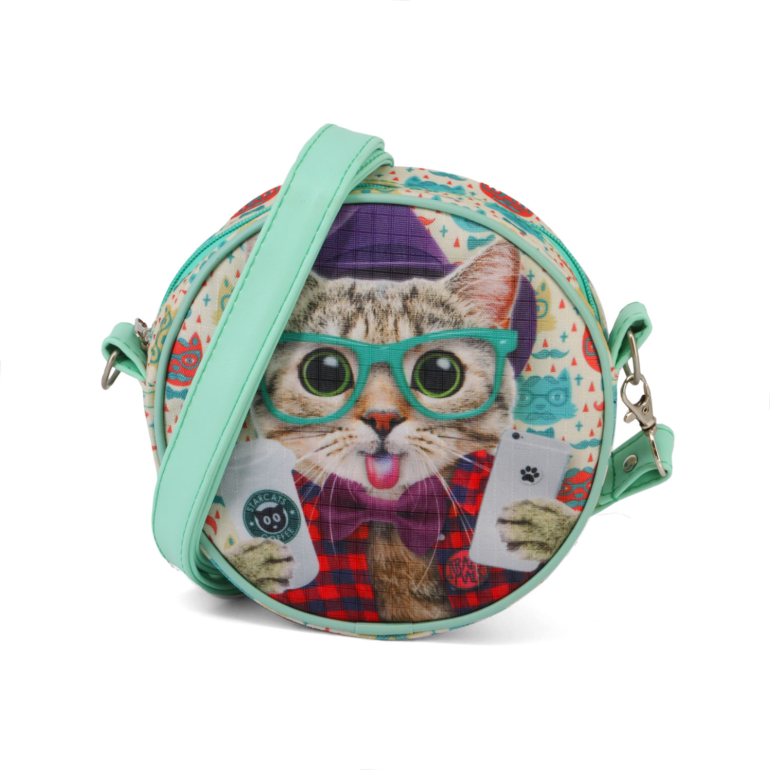 Round Bag Krazymals Cat