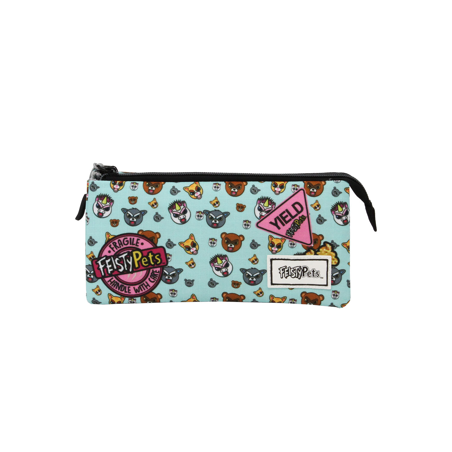 Estuche Portatodo Triple HS Feisty Pets Glenda Glitterpoop