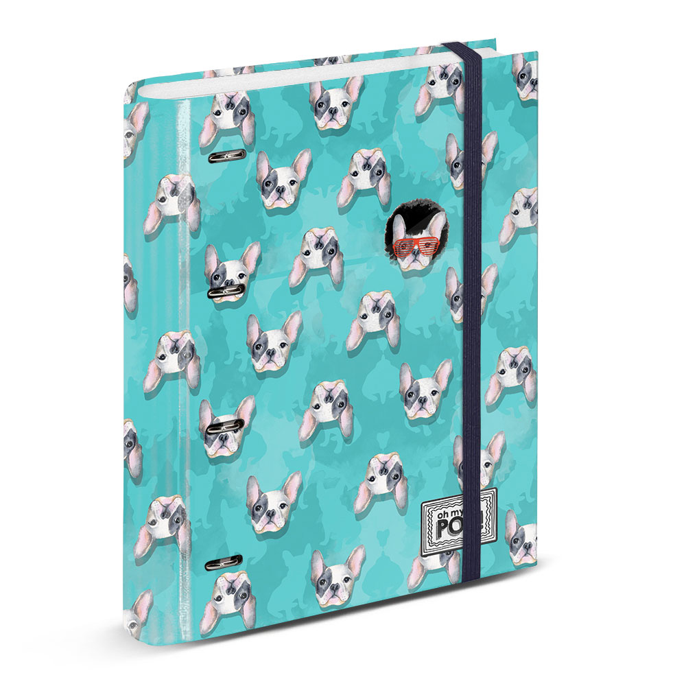 4 Rings Binder Grid Paper Oh My Pop! Doggy