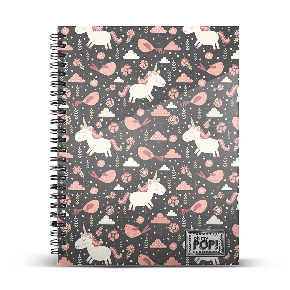 A4 Notebook Grid Paper Oh My Pop! Fantasy