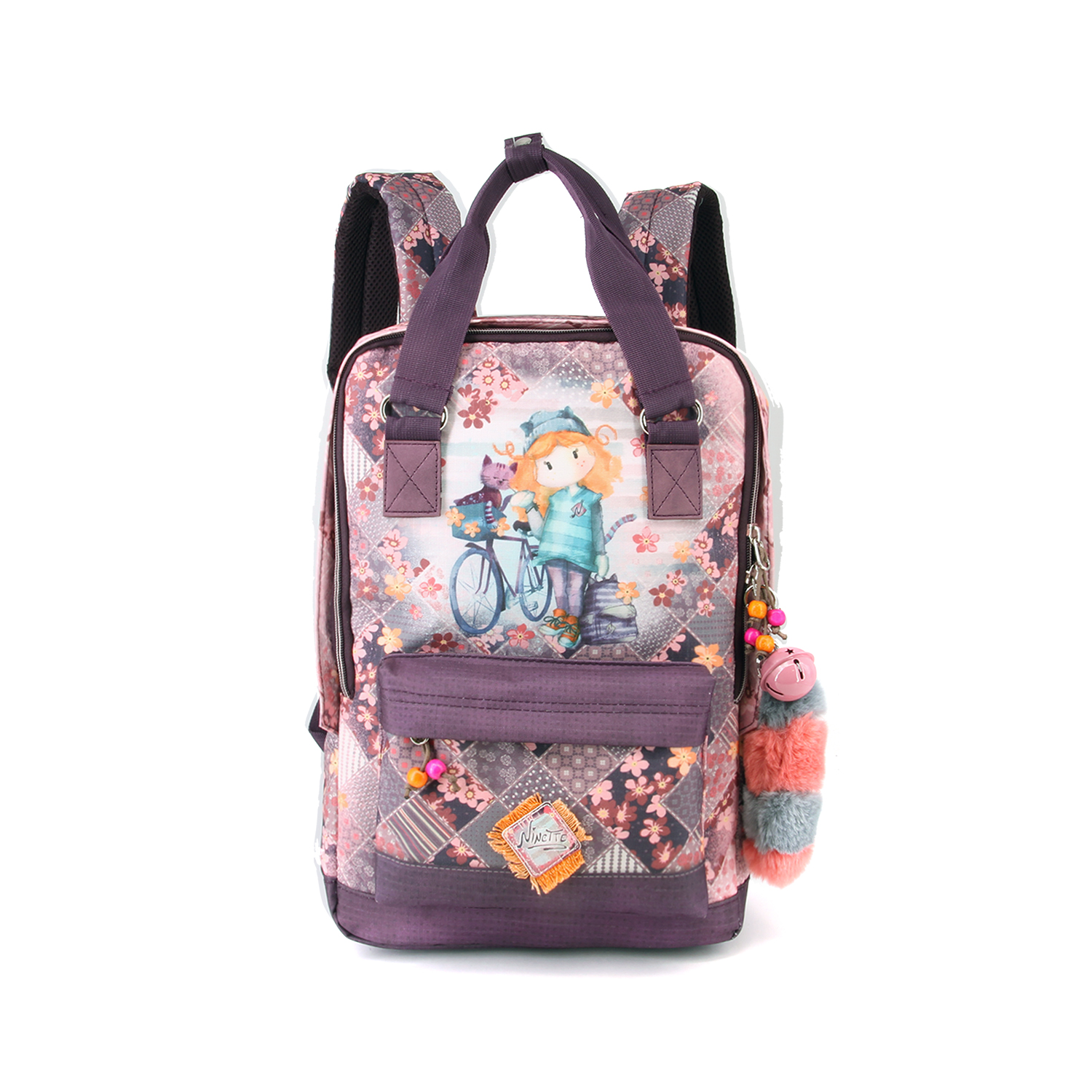 Backpack for School Fun Forever Ninette Bicycle