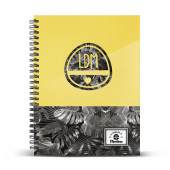 A4 Notebook Grid Paper Martina D'Antiochia Yellow