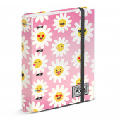 4 Rings Binder Grid Paper Oh My Pop! Happy Flower