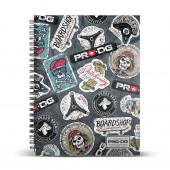 A4 Notebook Grid Paper PRODG Stickers