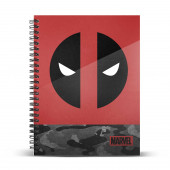 Quaderno A4 Carta a Griglia Deadpool Rebel