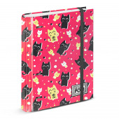 4 Rings Binder Grid Paper Oh My Pop! Neko