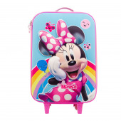 Soft 3D Trolley Suitcase Minnie Mouse Rainbow