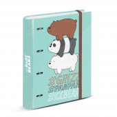 4 Rings Binder Grid Paper We Bare Bears Menta