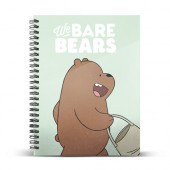 A4 Notebook Grid Paper We Bare Bears Grizzly