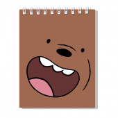 Wholesale Distributor Spiral notebook We Bare Bears Grizzly