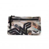 Wholesale Distributor Slim Pencil Case Wonder Woman Collage