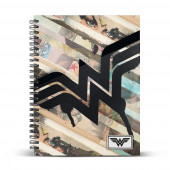 Wholesale Distributor A4 Notebook Grid Paper Wonder Woman Collage