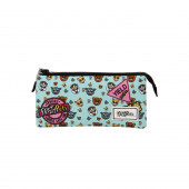 Triple Pencil Case HS Feisty Pets Glenda Glitterpoop