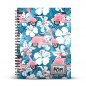 A5 Notebook Grid Paper Oh My Pop! Pink Scooter