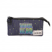 Wholesale Distributor Triple Pencil Case HS Virtual Hero Omg